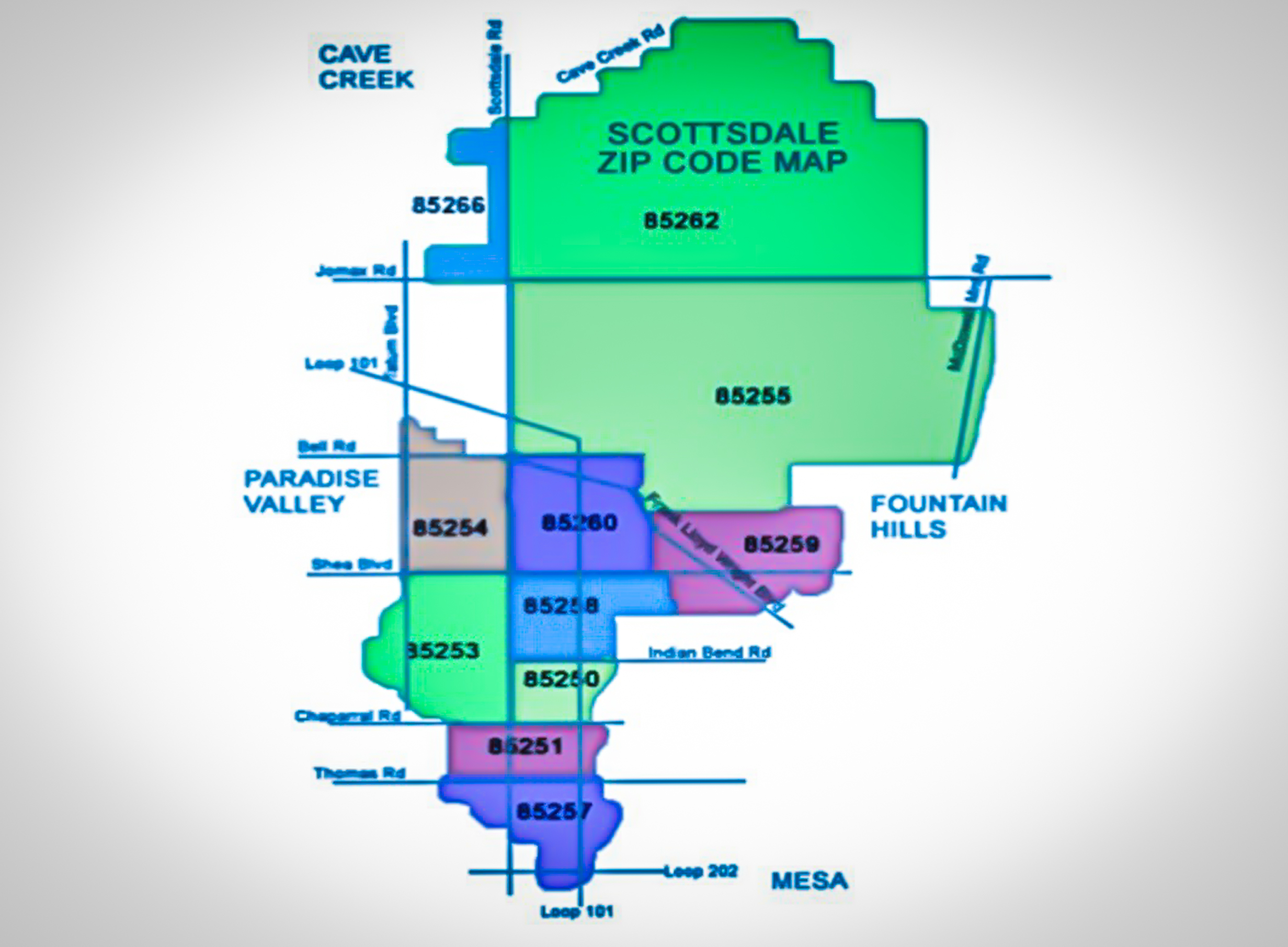 28 Scottsdale Zip Code Map Maps Online For You